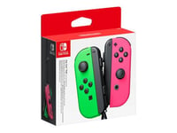NINTENDO Joy-Con (L)/(R) - Manette de jeu - sans fil - vert fluo, rose néon (pack de 2) - pour Nintendo Switch