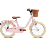 PUKY STEEL CLASSIC 16 - Tvåhjuling Barncykel med Korg - Retro Rosa