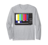 No Signal 70s 80s Television Screen Retro Vintage Funny TV Long Sleeve T-Shirt