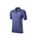 Wilson Staff Men's Golf Polo Shirt, STAFF MODEL POLO, Polyester/Spandex, Blue, Size M, WGA700720MD