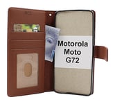 New Standcase Wallet Motorola Moto G72 (Brun)