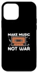 Coque pour iPhone 12 mini Funny Make Music Not War Producteur de bande sonore Ingénieurs audio