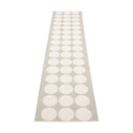 Pappelina Hugo gångmatta Linen/vanilla, 70x320 cm