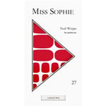 Miss Sophie Naglar Nagelfolie Lipstick Red Pedicure Wrap 27 Stk.