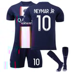 Neymar Jr. #10 2023 Paris Saint-Germain Fotbollströja för vuxna barn Fotboll new Fotbollssatser S 1 Kids 28(150-160cm)