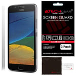 TECHGEAR [3 Pack] Screen Protectors for Moto G5 - Clear Lcd Screen Protector Cover Guards Compatible with Motorola Moto G5