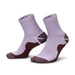 Nike Trail Running Crew Socks L 44-45½ Lila för löpning och utomhusaktiviteter