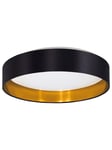 EGLO MASERLO 2 loftlampe LED 24W, sort/guld