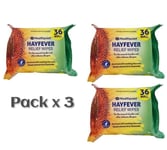 Hayfever Relief Wipes Allergy Soothing Aloe Vera Sweet Almond oil Chamomile 3x36