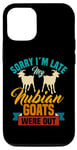 Coque pour iPhone 14 Pro Nubian Goat Whisperer Peluche chèvre nubienne
