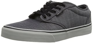 Vans Men's Atwood Low-Top Sneakers, Textile Black Grey, 10.5 UK