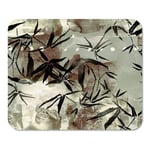Mousepad Computer Notepad Office Imprints Branch of Young Bamboo Abstract Watercolour and Digital Fabrics Home School Game Player Computer Worker Inch