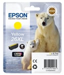 GENUINE EPSON T2634 Yellow cartridge airtight ORIGINAL 26XL OEM POLAR BEAR INK
