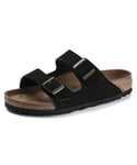 Birkenstock Arizona SFB Womens Suede Sandals 951323 - Black - Size UK 5