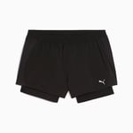 Puma Run Velocity 2in1 Korta Shorts 3 Tum Stl. M Dam Svart för Löpning