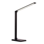 ZYD 3 In1 Wireless Charger Led Desk Lamp Multifunction Led Table Lamp Touch Table Lamp for Iphone Airpods Samsung Huawei,Black