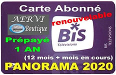 AERVI - Carte BIS TV Panorama (Prépayé 1 an Renouvelable)
