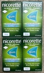 4 X Nicorette Gum 2mg Icy White Gum - 120 Pieces