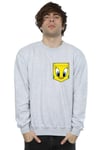 Tweety Pie Face Faux Pocket Sweatshirt