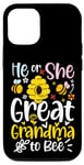 Coque pour iPhone 13 He Or She Great Grandma To Bee Cute Baby Sexe Reveal