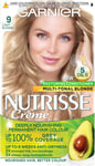 Garnier Nutrisse Permanent Hair Dye, Natural-looking, hair 9 Light Blonde