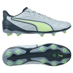 PUMA King Pro FG/AG Lights Out - Grön/Grön/Blå Dam, storlek 40