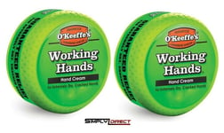 O'Keeffe's Working Hands Hand Cream Cracked Split Skin Non Greasy Tub - 2 x 96g