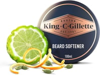 King C. Gillette Beard Balm for Men, 100 ml, with Cocoa Butter, Argan Oil & She