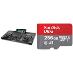 Denon DJ SC LIVE 4 - Standalone DJ Controller, 4-Channel Mixer, Amazon Music Unlimited Streaming & SanDisk 256GB Ultra microSDXC card + SD adapter up to 150 MB/s with A1 App Performance UHS-I