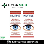 Murine Irritation & Redness Relief Eye Drops 10ml X 2