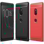 Xperia XZ3 Stöttåligt Stötdämpande Skal SlimCarbon Svart