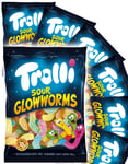 24 st Trolli Sour Glowworms - Sur Vingummi - Hel Låda