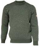 Ivanhoe stickad tröja herr grön 100% ull (XL - slutsåld)