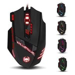 USB Wired Gaming Mouse Zélote T90 - souris USB Gaming 9200 DPI - 8 boutons