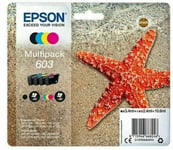 Genuine Original  Epson 603 Set BCMY Multipack Starfish Ink Cartridges XP-3100