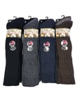 MENS 3 PAIRS LONG THICK WOOL THERMAL WINTER WARM WALKING HIKING SKI BOOT SOCKS