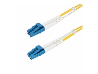 StarTech.com 3m (9.8ft) LC to LC (UPC) OS2 Single Mode Duplex Fiber Optic Cable, 9/125µm, Laser Optimized, 10G, Bend Insensitive, Low Insertion Loss - LSZH Fiber Patch Cord (SMDOS2LCLC3M) - Patch-kabel - LC/UPC enkelläge (hane) till LC/UPC enkelläge (hane) - 3 m - 2 mm - fiberoptisk - duplex - 9 / 125 mikrometer - OS1/OS2 - halogenfri, passiv - gul