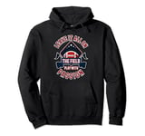 American Football Leave It All On Field Passionate Players Pullover Hoodie