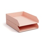 Brevkorg Stapelbar Dusty Pink 2-pack Bigso Box of Sweden