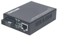 Intellinet 510547 nettverksmediakonverterer 100 Mbit/s Enkeltmodus Sort