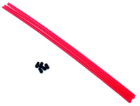 27mhz RC R/C Receiver Wire Aerial Tube Plastic Antenna Pipe Black Cap Pink x 5