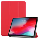 Apple iPad Pro 11 2018 (1st Gen) Tri-Fold PU Case Red