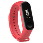 KOMI Watch Strap compatible with Xiaomi mi Band 4 / mi band 3, Women Men Silicone Fitness Sports Replacement Band(Red)