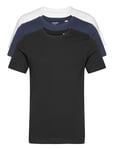Jjeorganic Basic Tee Ss O-Ne 3Pk Mp Noos Tops T-shirts Short-sleeved Black Jack & J S