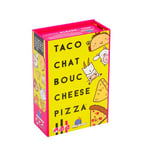 Blue Orange - Taco Chat Bouc Cheese Pizza - Jeu de Société /de Carte/ d'Ambiance et de Rapidité Idéal pour s'Amuser en Famille ou entre Amis en Soirée - De 2 à 8 Joueurs - À Partir de 8 ans