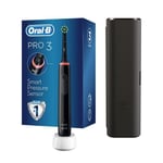 Oral-B Pro3 3500 Cross Action Black Electric Toothbrush with Travel Case