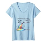 Womens Hydration Fun Summer Festival Outfit Rave Essential Graphic V-Neck T-Shirt
