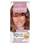 LOral Paris Casting Natural Gloss Semi-Permanent Hair Dye, Ammonia Free, 7.23 Almond Blonde