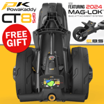 POWAKADDY 2024 CT8 GPS EBS EXTENDED LITHIUM ELECTRIC TROLLEY +FREE RAIN COVER