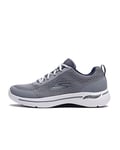 Skechers Mens Gowalk ArchFit Idyllic Trainers Runners Laces Grey/Navy 6.5 (40)